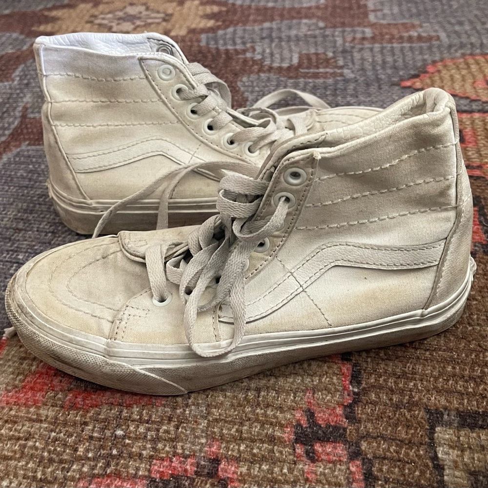 High Top White Vans
